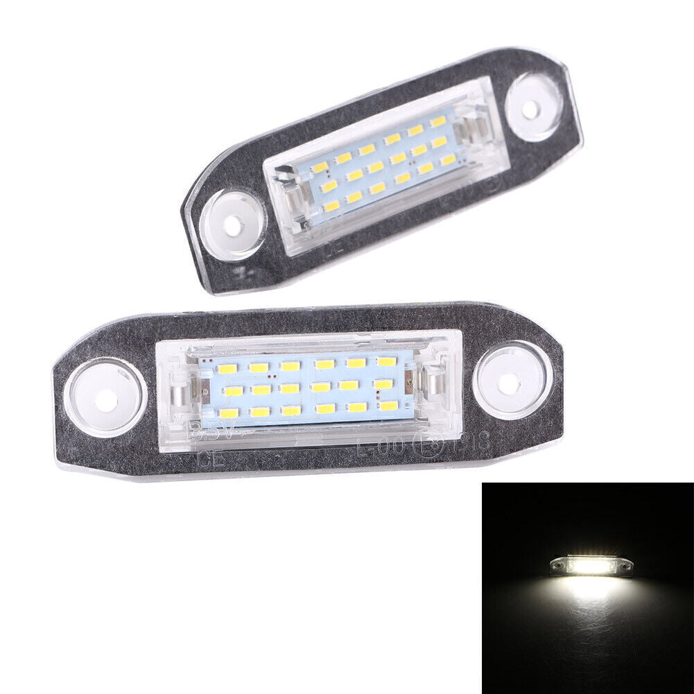 for Volvo V70 2000-2013 CX60 2008-2013 2009 2x LED License Plate Lights Lamps