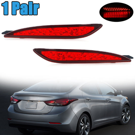 1 Pair Rear Parking Brake Light Reflector Lamp for Hyundai for Elantra 2012-2014