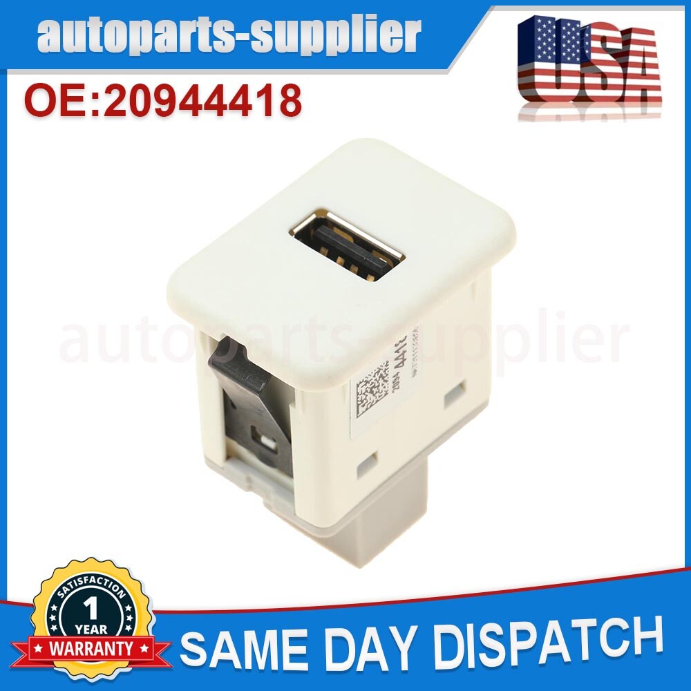 20944418 White USB Port Socket for Chevrolet for Saturn , for Cadillac for GMC , for Buick