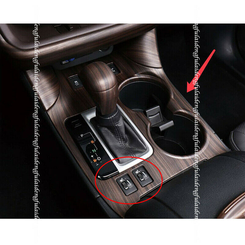 for Toyota Highlander 2014-2019 Wood Grain Inner Gear Shift Box Panel Cover Trim