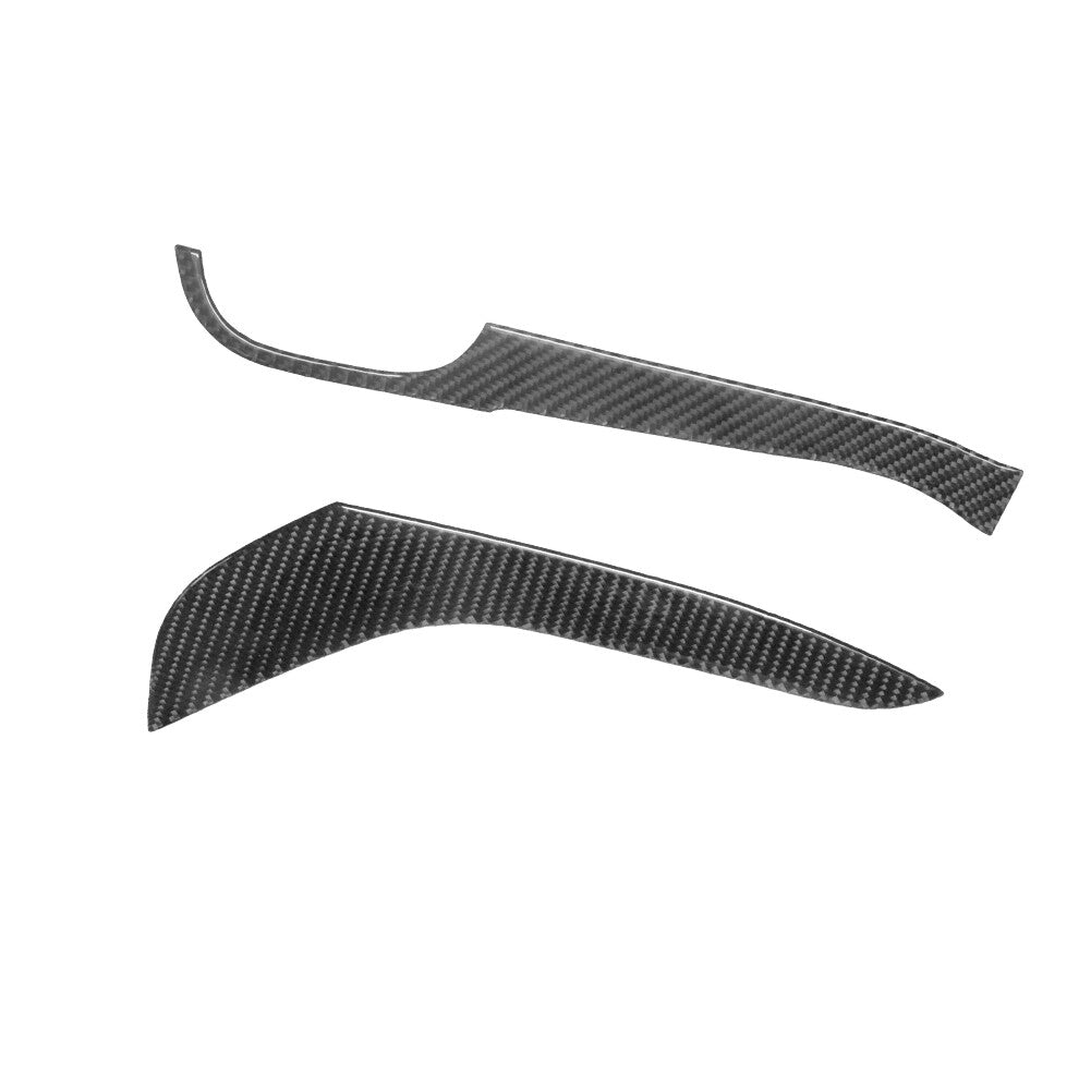 2Pcs Carbon Fiber Front Door Armrest Cover Trim for Volkswagen for Passat 2006-2011