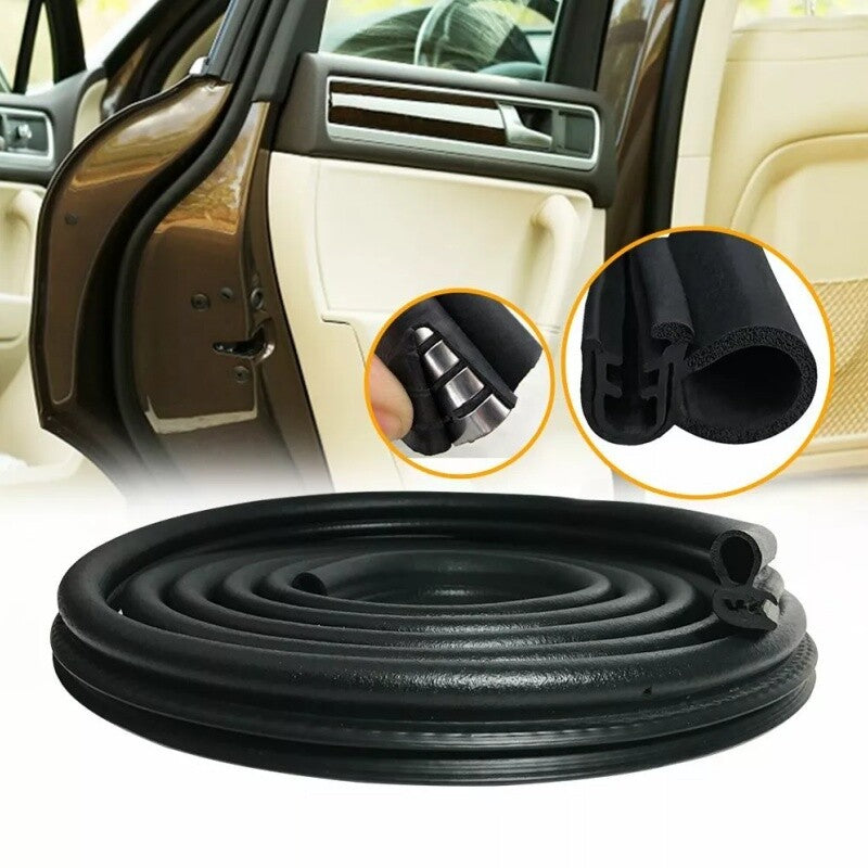 16.4ft Car Door Rubber Seal Strip Trim Seal with Side Bulb Car Weather Stripping