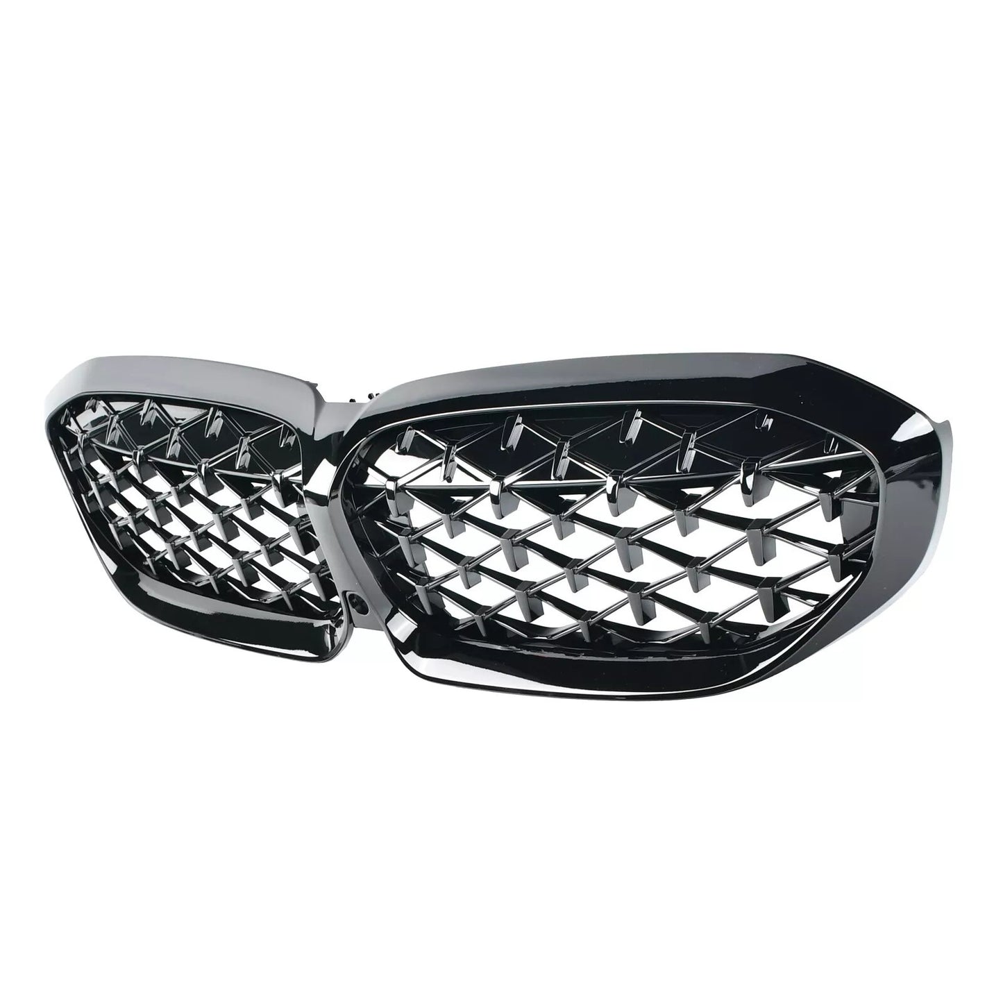 Glossy Black Front Kidney Diamond Grills Grille For 2019-2022 for BMW G20 330i M340i
