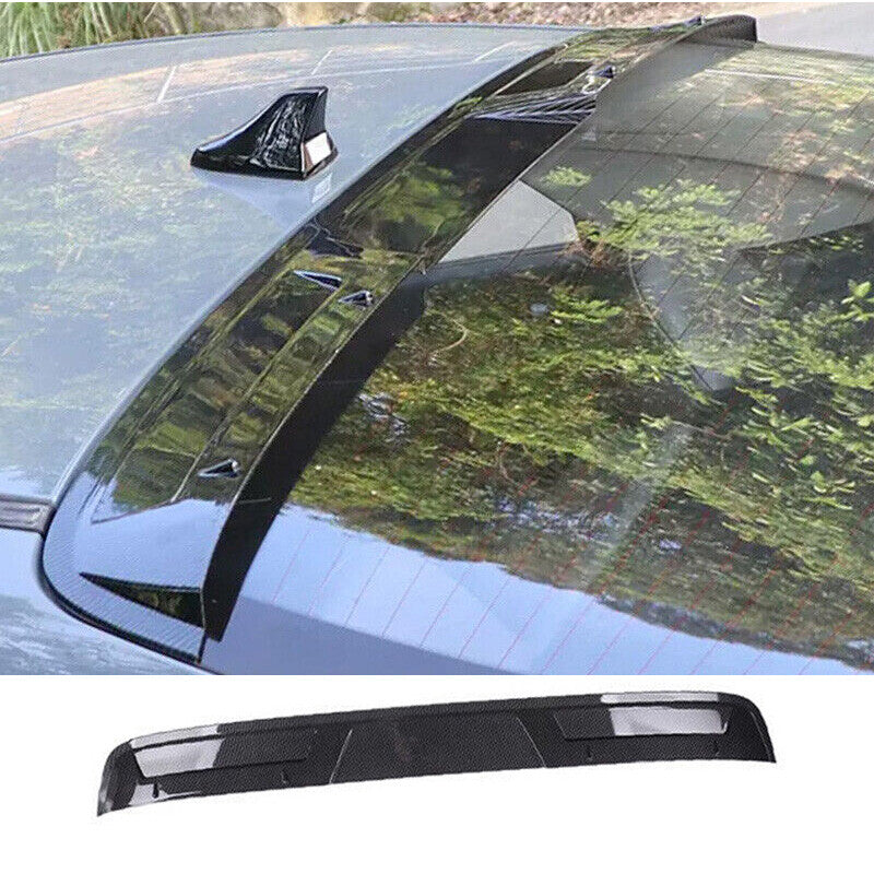 for Hyundai for Elantra 2021-2023 Style Carbon Fiber Roof Spoiler Tail Lip Wing Bar