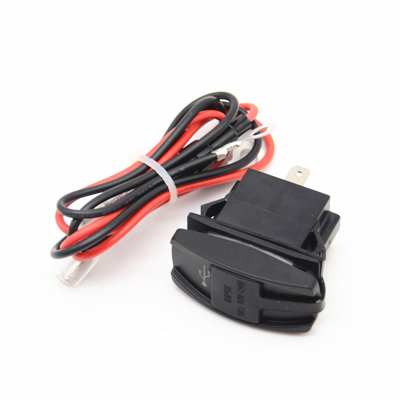 12V Car Motorcycle Boat Charger 2 Port Socket Plug Dual USB Power 3.1A Blue LED