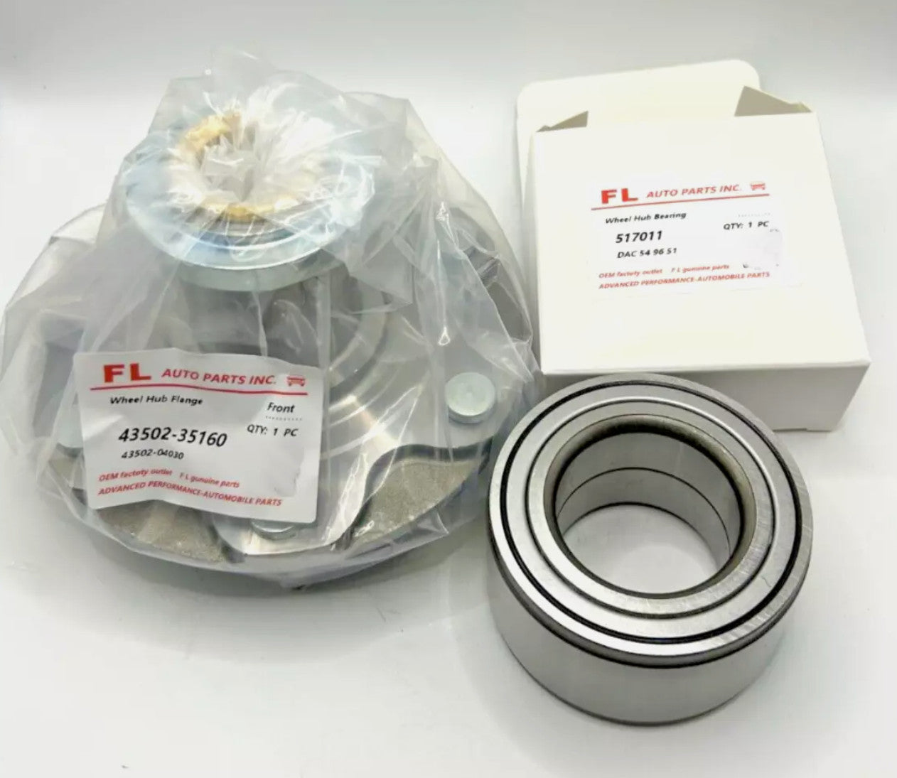 Front Wheel Hub  Bearing For 95-07 for Toyota Tacoma Tundra Sequoia 4WD 43502-35160