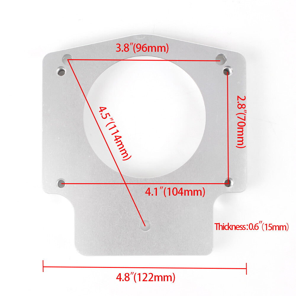 New 92mm Throttle Body+TPS IAC Adapter Plate for Chevy GM III LSX LS LS1 LS2 LS7
