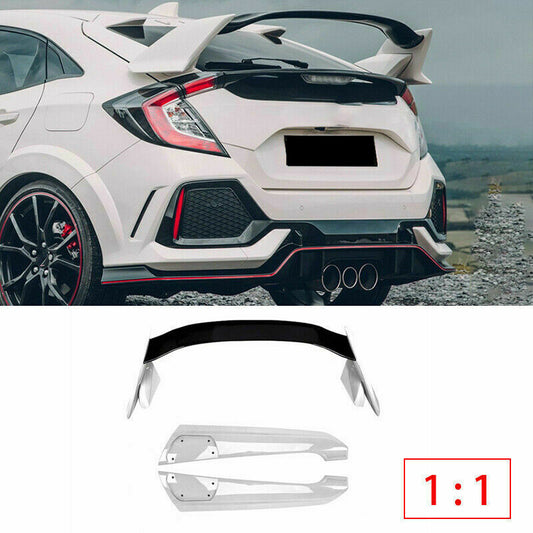 for Honda for Civic Hatchback 2017-2021 TYPE-R Black Car Trunk Spoiler Tail Wing Bar