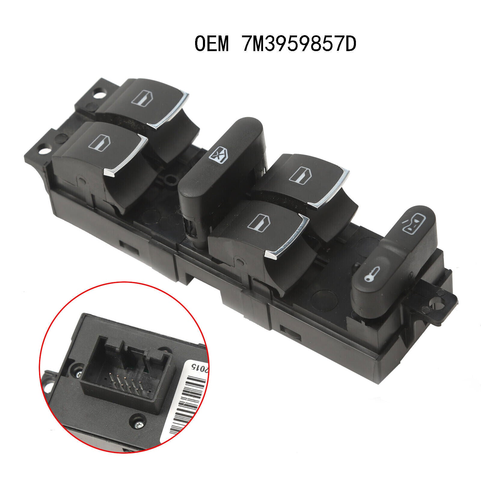 for VW for Jetta GTi MK 43BD959857 Master Window Switch Control Button Driver Side 1