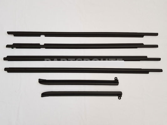 for Lexus GX470 Prado 03-09 Black Quarter  Door Belt Moulding Weatherstrip Set