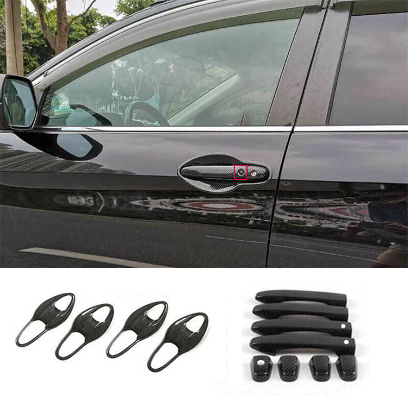 for Honda CR-V CRV 2012-2016 Carbon ABS Side Door for Smart Handle+Bowl Cover Trims