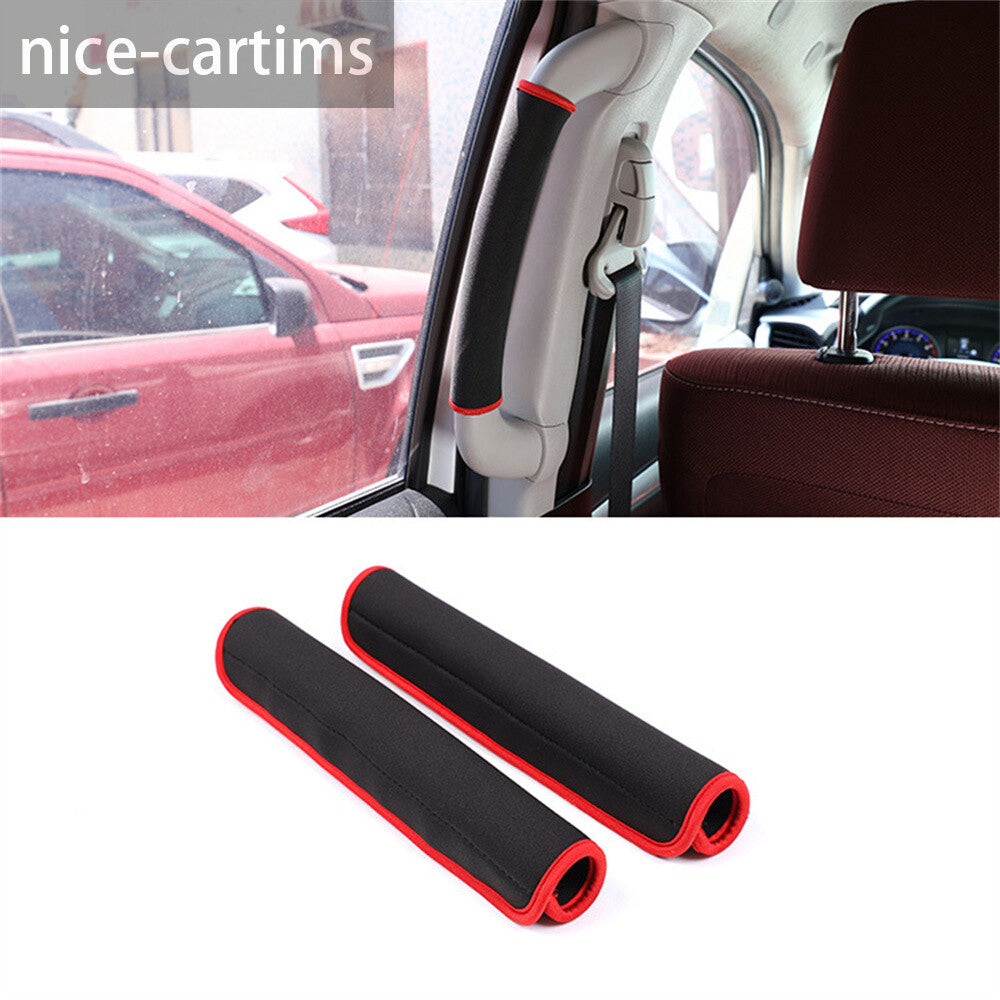 For T@yota Hilux Revo 2015-21 B-pillar Handle Protective Cloth Cover Accessories