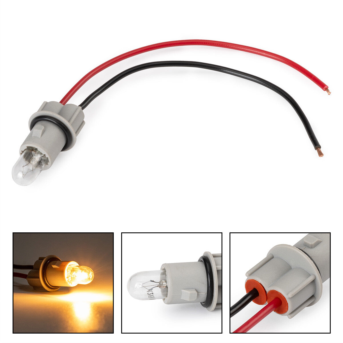 2X Side Marker Lamp Light Bulb Socket Wire Harness for Mercedes CLK-Class W208