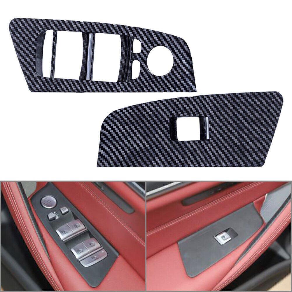 RHD Car Interior Front Window Switch Lock Cover Trim ForBMW 5 Series G30 G31 G38