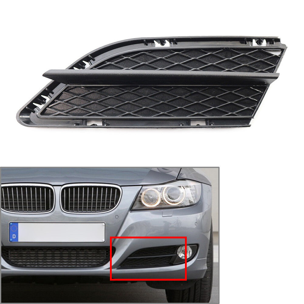For 09-12 3Series E90 E91 51117198901 Front Left Bumper Lower Grille Trim Insert