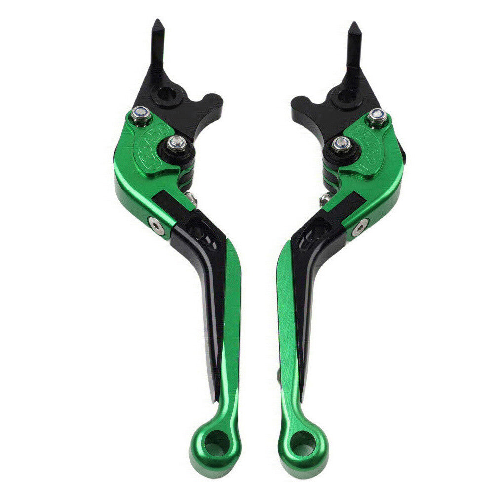 Green Folding Extendable Brake Clutch Levers for BMW S1000RR 2010-14 S1000R 2014