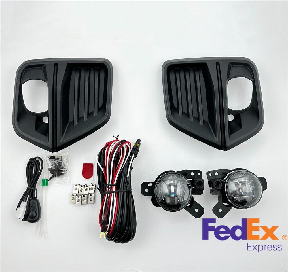 Front Bumper Fog Light +Cover+Wire Harness for Chevrolet Colorado 2023 2024