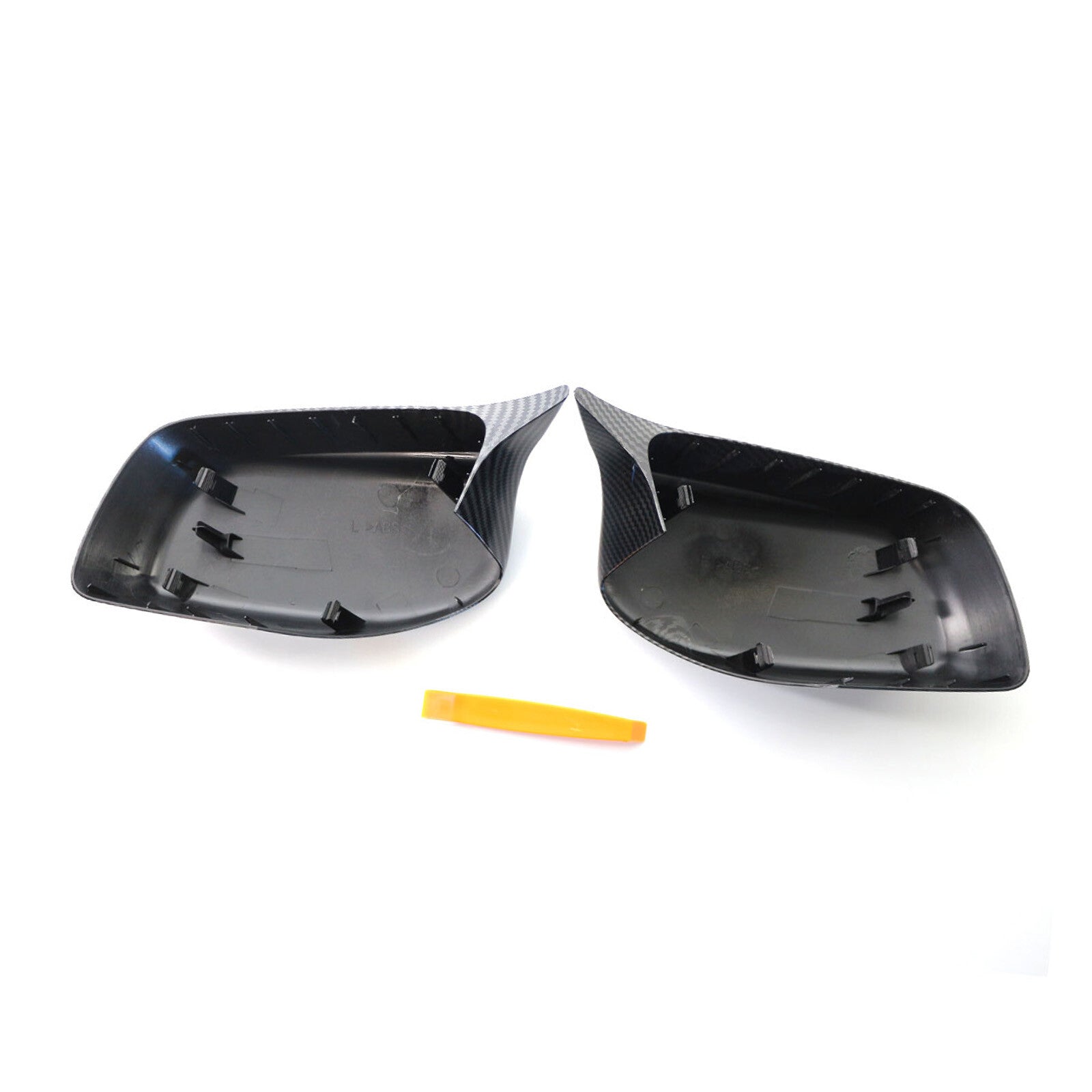 2pcs Wing Mirror Cover Cap for BMW 5 Series E60 E61 E63 E64 2003-07 Carbon Fiber