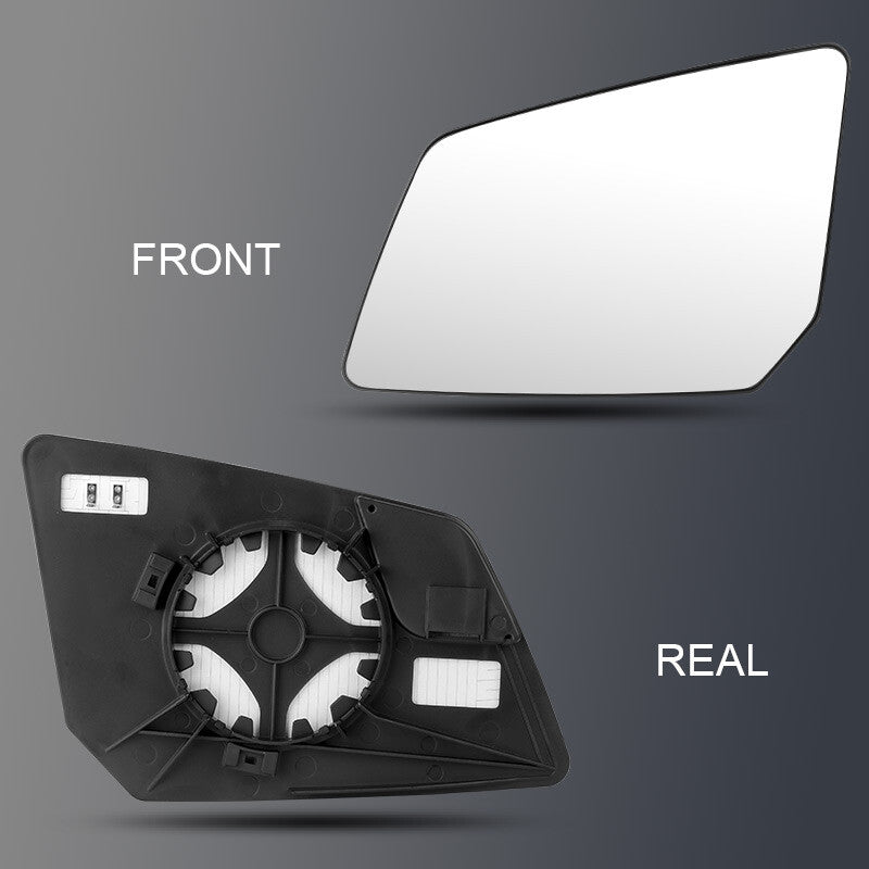 Left Driver Side Exterior Heated Mirror Glass w/Back Plate Fit for GMC Acadia 07-16