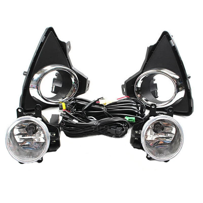 Fog Lights Bezel Frame Trim Cover Wires Switch for Toyota Auris 2012 -2015