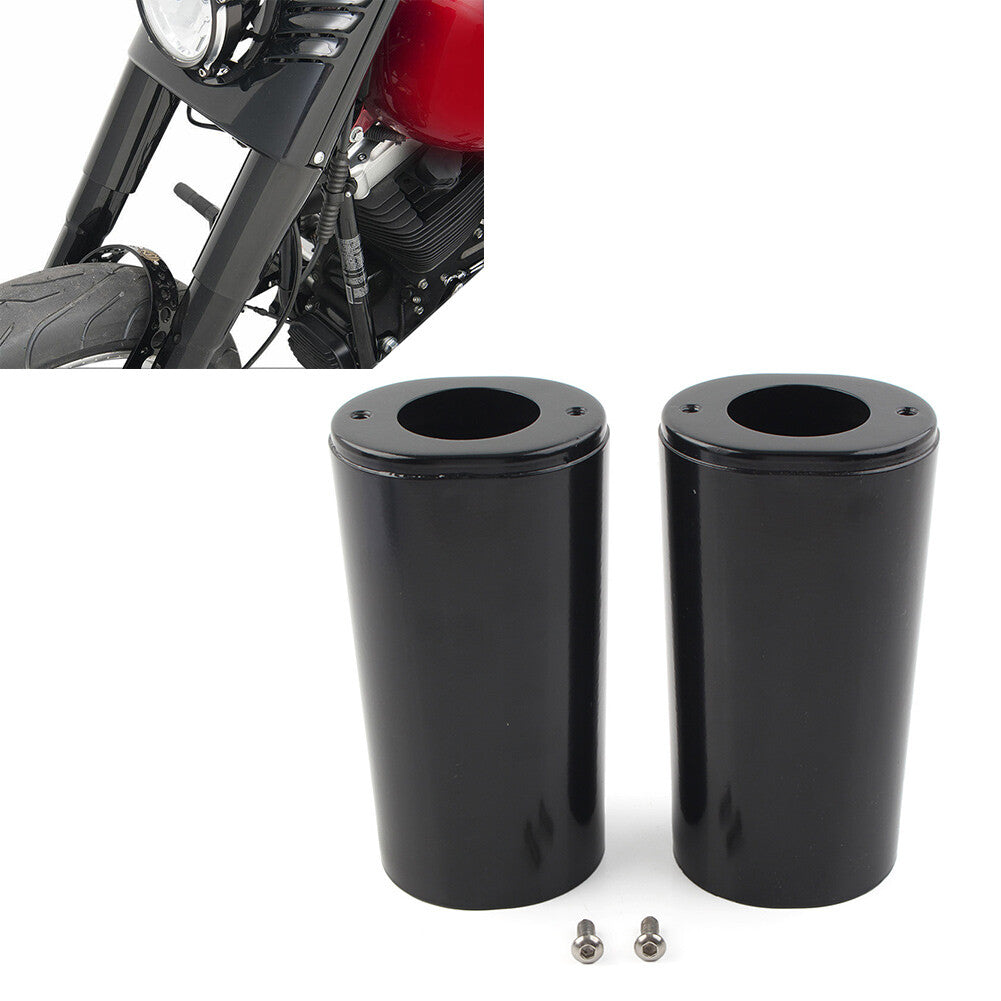 Black Fork Boot Slider Cover for Harley Touring FL 1200 Electra Glide 1984-2013