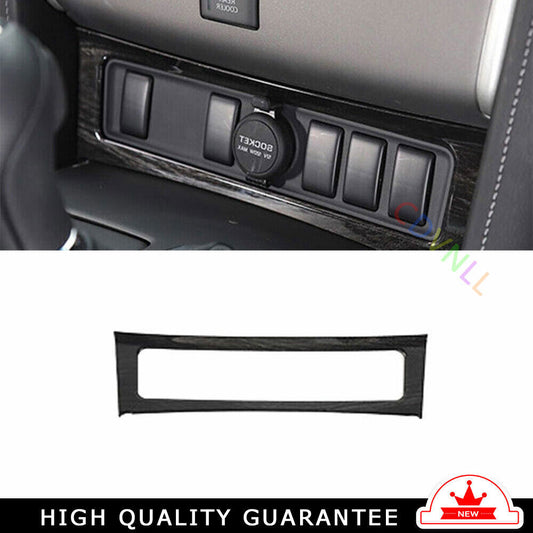 Console Cigarette Lighter Storage for Nissan Armada Y62 2017-20 Black Wood Grain