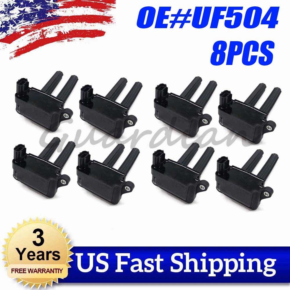 8-Piece UF504 Ignition Coil for Chrysler 300 for Dodge for Challenger Durango for Jeep