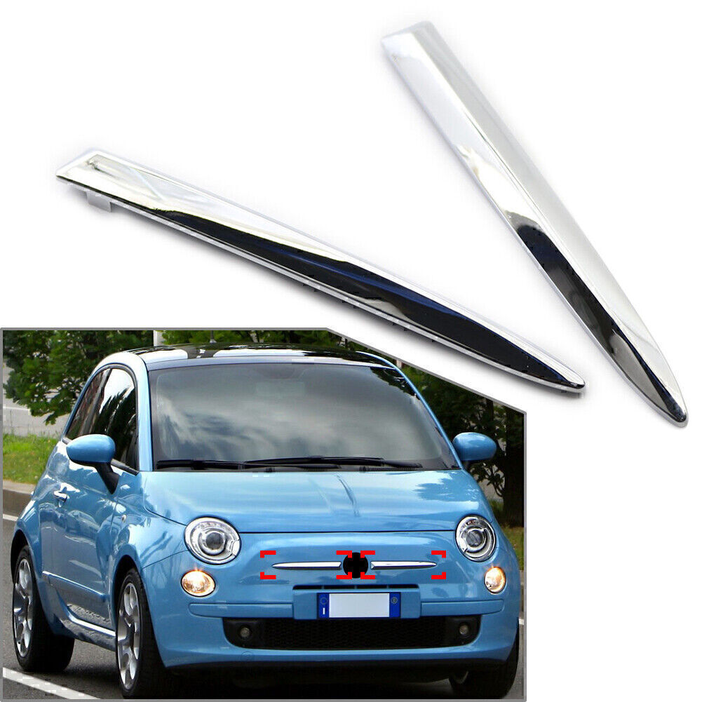 Front Bumper Upper Moulding Trim for Fiat 500 2007-2015 2008 2009 2014 735455042