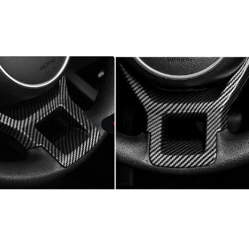 for Kia K5 2021-2023 Carbon Fiber ABS Steering Wheel U type Frame Cover Trim 1X