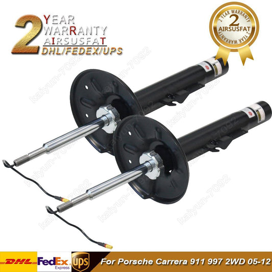 2x Front Right Left Shock Absorber Struts for Porsche Carrera 911 997 2WD 05-12