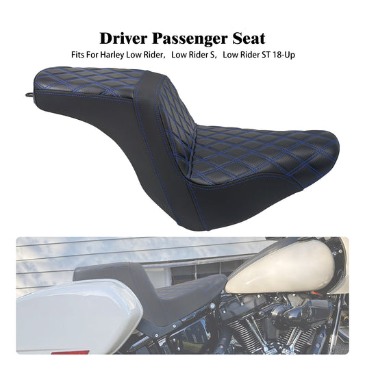 Driver Passenger Gel for Seat Blue Line for Harley Low Rider FXLRS FXLRST 2018-2024