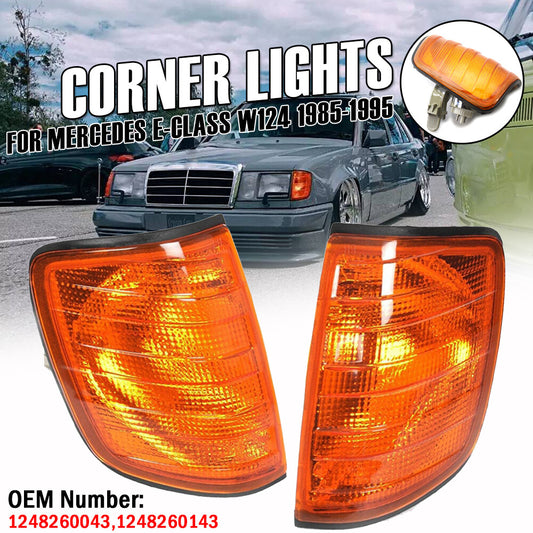Corner turn signal amber light for parking, applicable to 1985-1995 for Mercedes E-Class W124