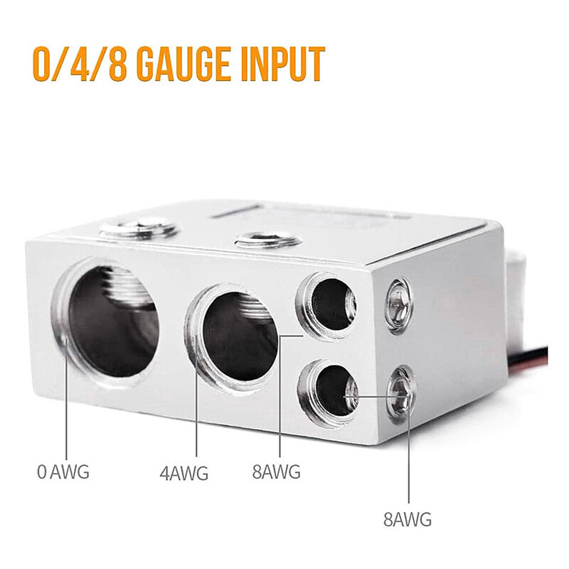2-pack of 0/4/8 specification positive and negative battery terminal connector clips voltmeter