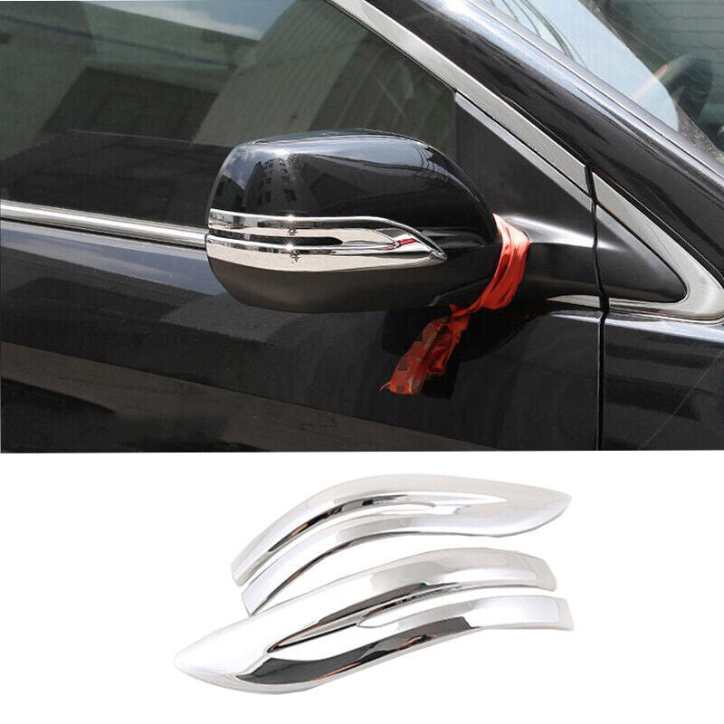 Chrome Outer Rear View Side Mirror Strips Trim 2X for Honda CRV CR-V 2012-2016
