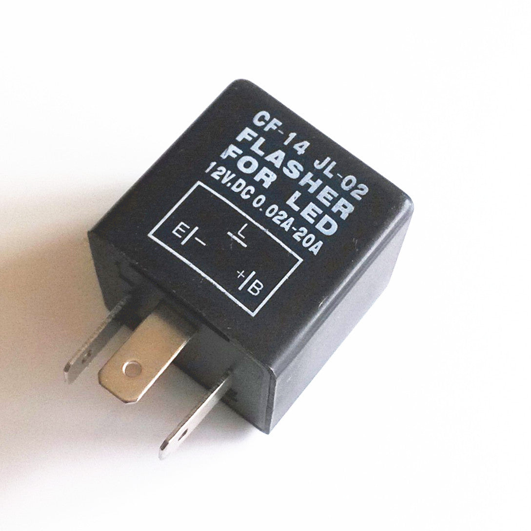 Motorcycle Flash Signal Blinker Flasher Relay Blinkrelais Fix 3 Pin LED Hyper
