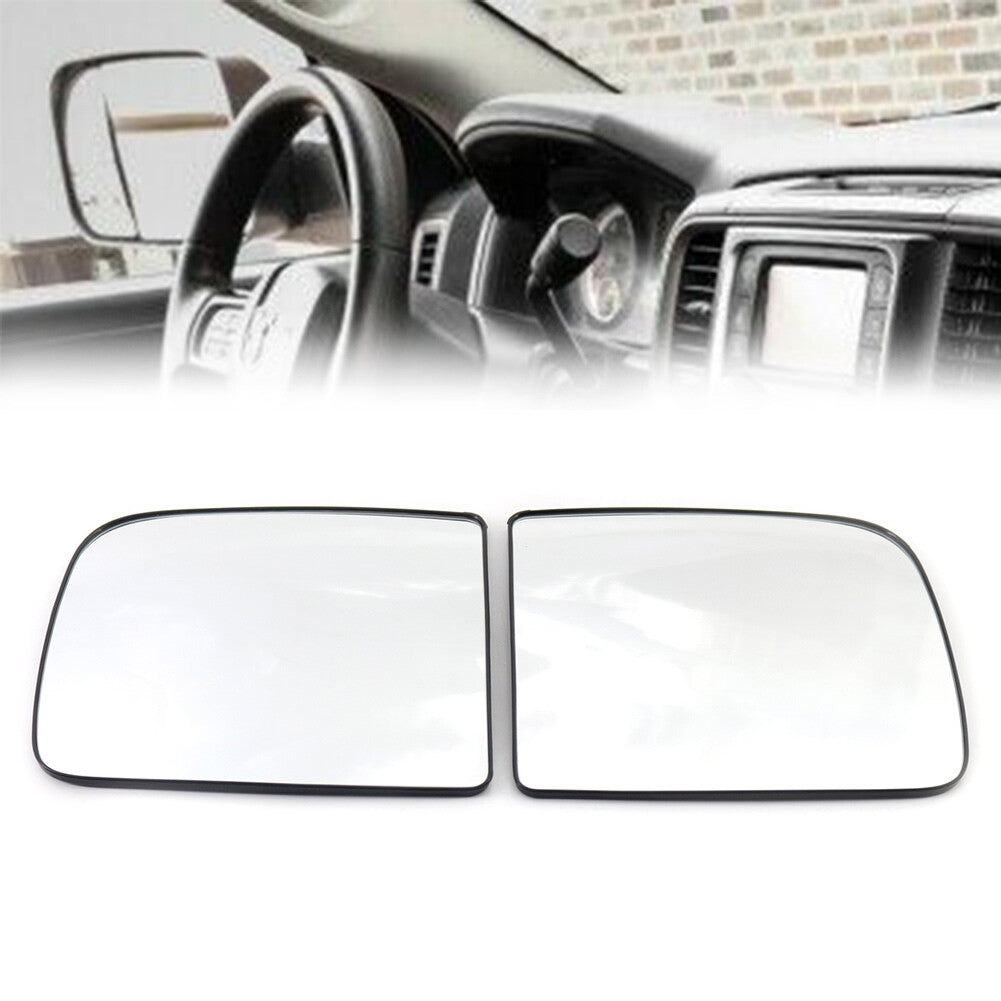 Upper Towing Mirror Glass Left & Right for Dodge for Ram 1500 2500 3500 Pickup Truck