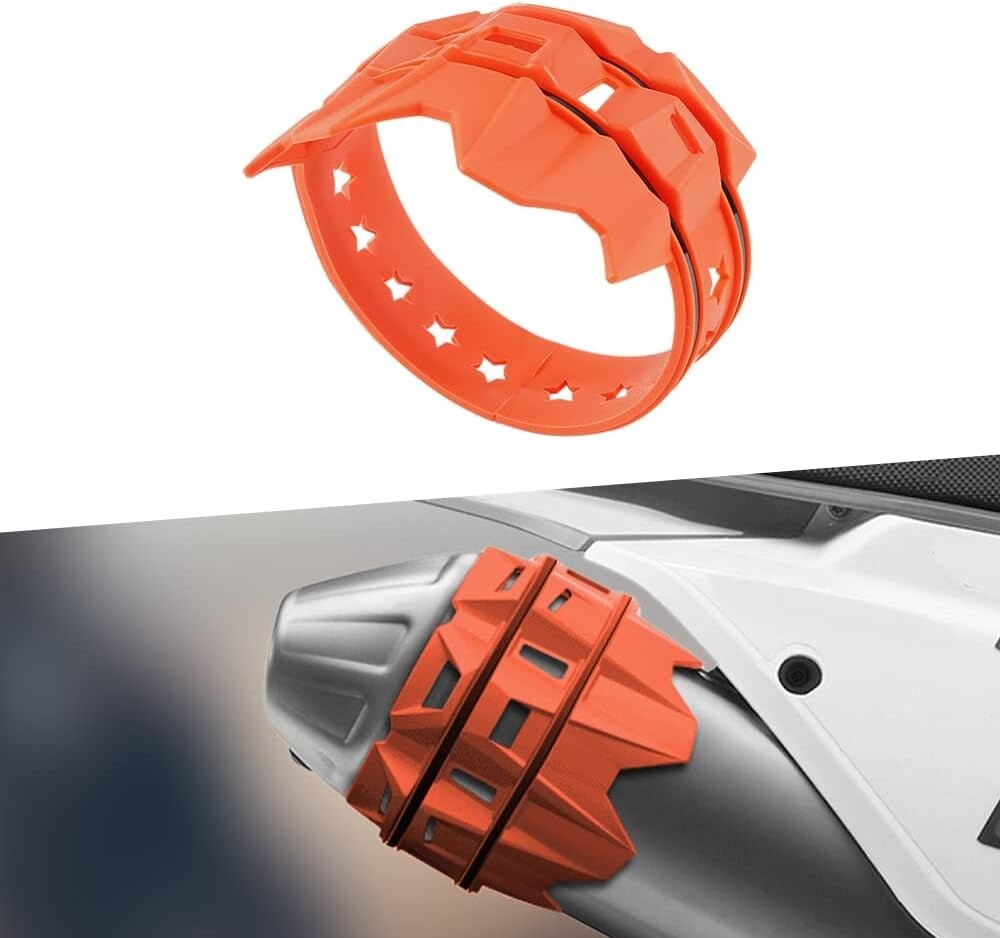 Orange Universal Escape Tail End Pipe Guard Protector Protection, for Honda , for Yamaha