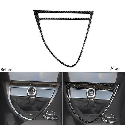 Carbon Fiber Center Console Gear Shift Trim for BMW 6 Series E63 E64 2004-2010