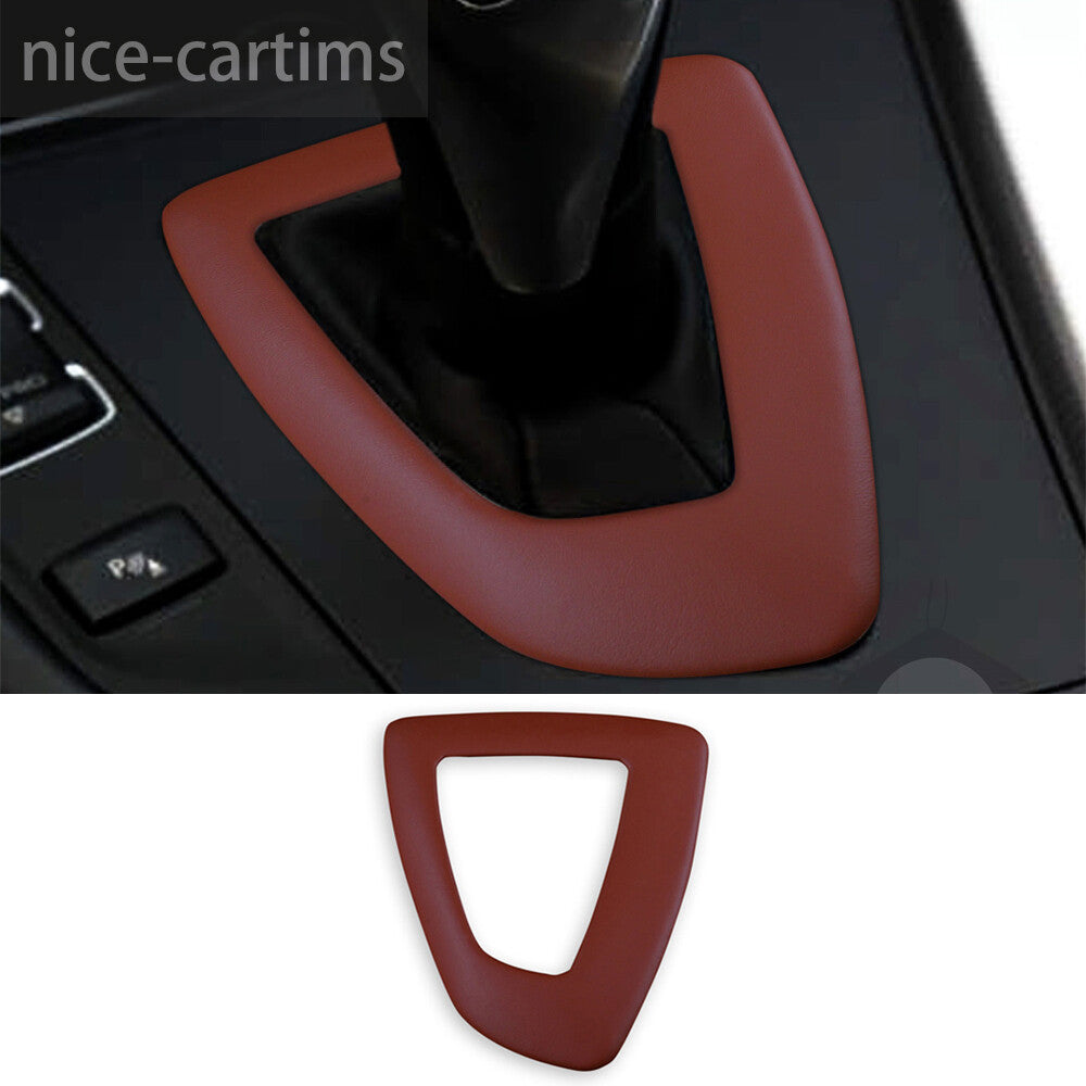 PU Leather Red Gear Shift Box Cover for BMW 1 2 3 4 Series 3GT F30 F34 2013-2019