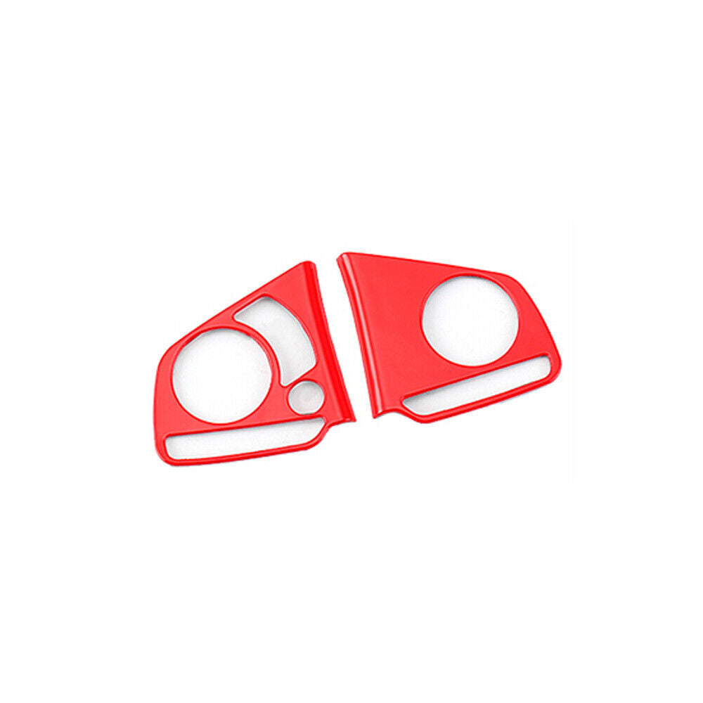 Steering Wheel Button Frame Trim 2PCS for Honda for Civic 10th 2016-2021 Bright Red