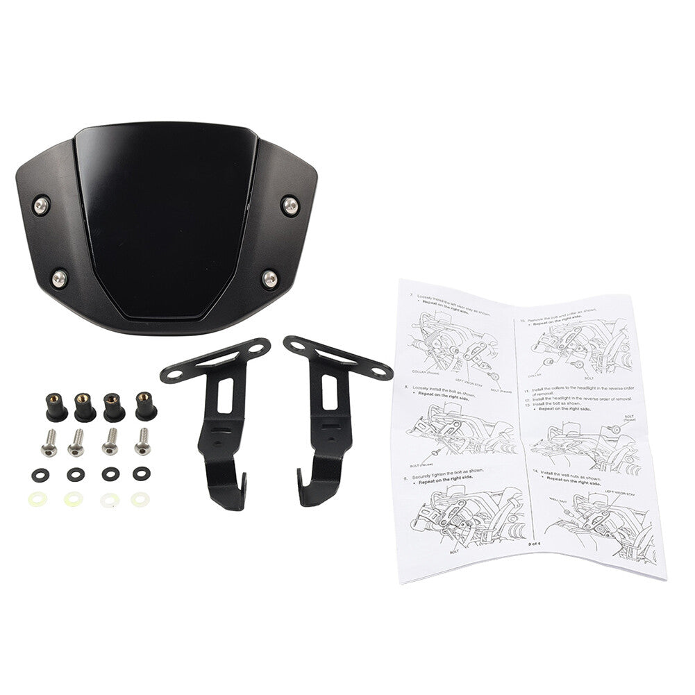 Front Windshield Fairing Windscreen Wind Deflector for Honda CB650R 2017-2022