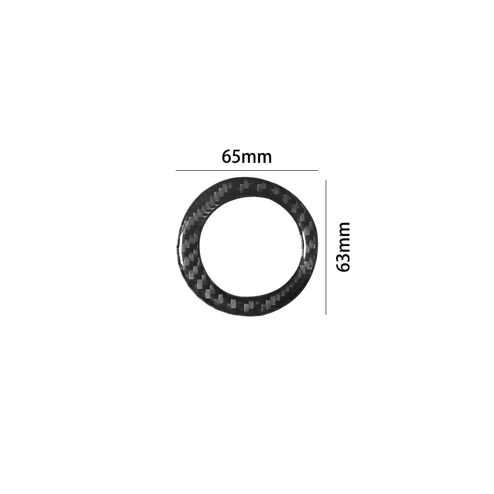Carbon Fiber Ignition Button Cover Trim for Mitsubishi Outlander 2014-2016