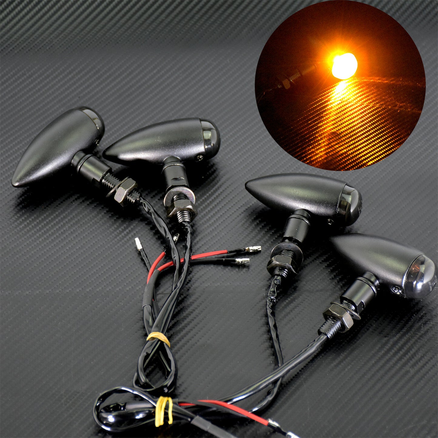 4X Turn Signal Indicator Flasher Light Fit For Sportster for Harley Bobber Chopper