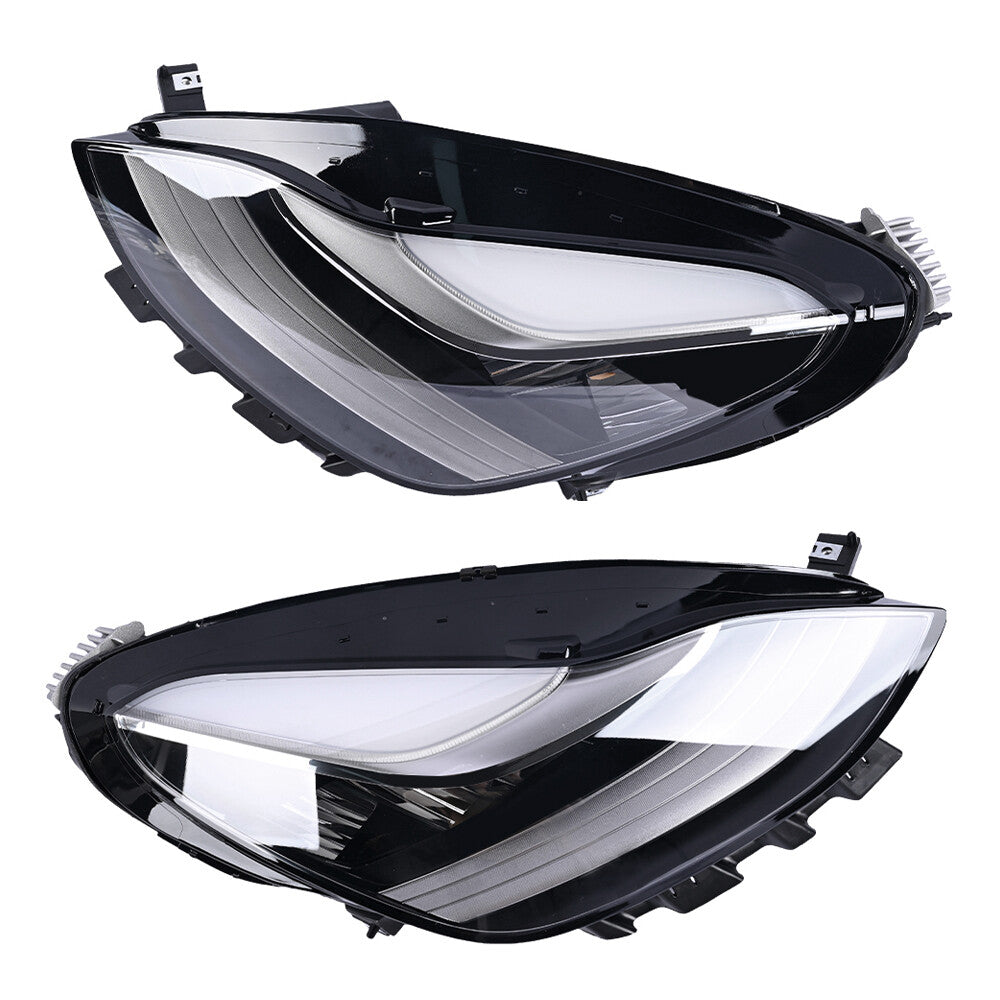 Front Left+ Right Side Headlight LED Headlamp For 2017-2020 for Tesla Model 3 Y