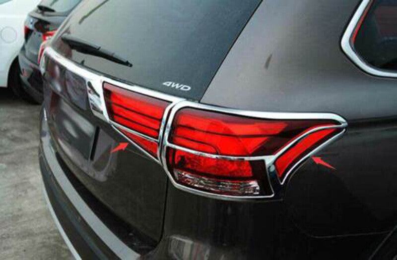 for Mitsubishi Outlander 2016-2021 Chrome Rear Tail Light Lamp Frame cover Trim