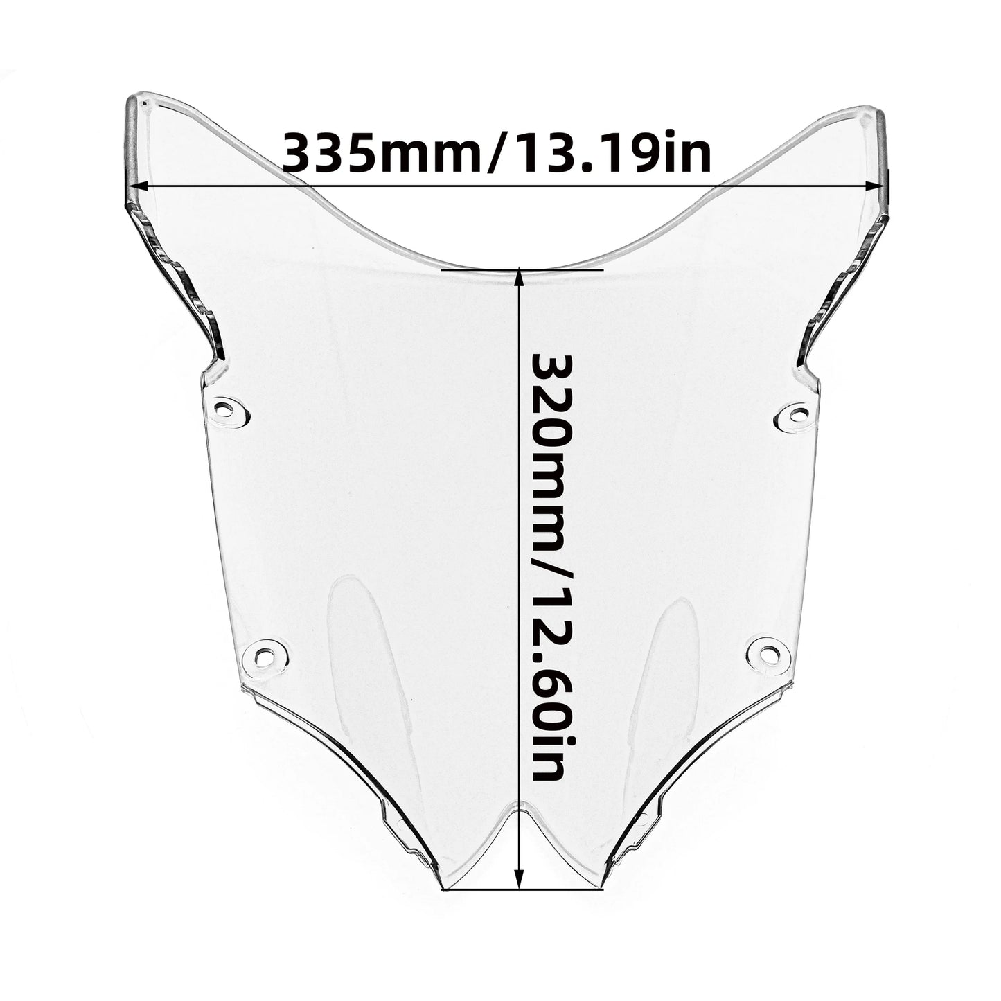 Wind screen shield Deflector Windshield Windscreen for Yamaha YZF R6 2008-2016