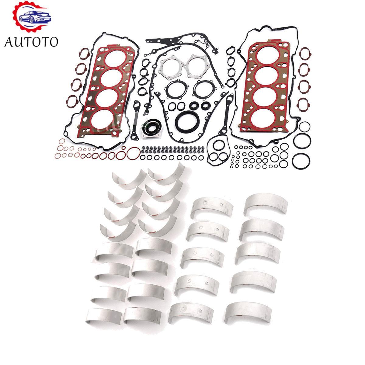 Engine Overhaul Rebuild Gasket Kit Bearings Set 94810124105 for Porsche for Cayenne