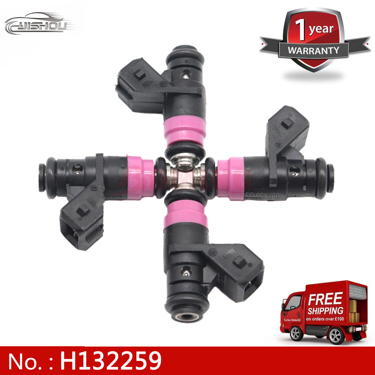 4-pack fuel injectors 8200132259 for Renault Clio Megane Grand Modus H132259