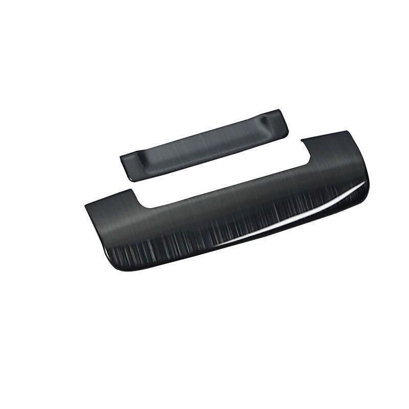 Black Titanium Console Armrest Box Cover Decor for Toyota for Land Cruiser 2008-2021