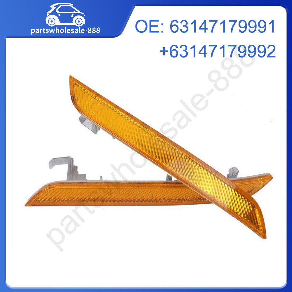 Suitable for X6 E71 E72 07-2014 Amber front bumper fender side marker reflector lights